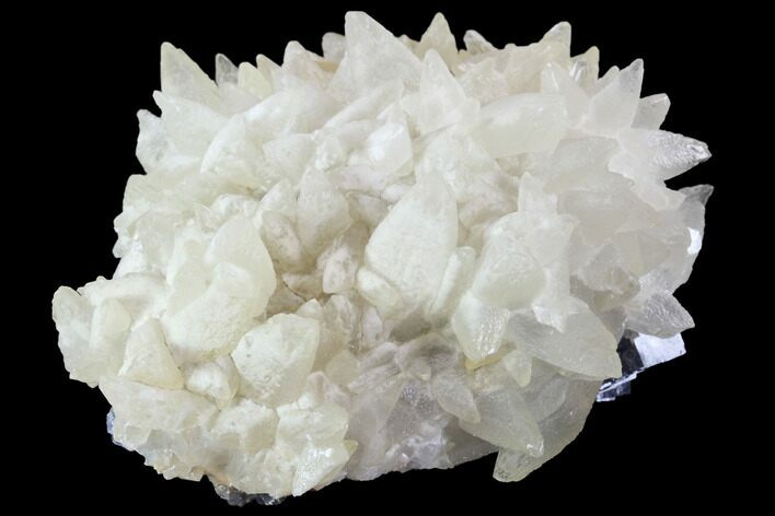 Calcite Crystals On Purple, Cubic Fluorite - Pakistan #90648